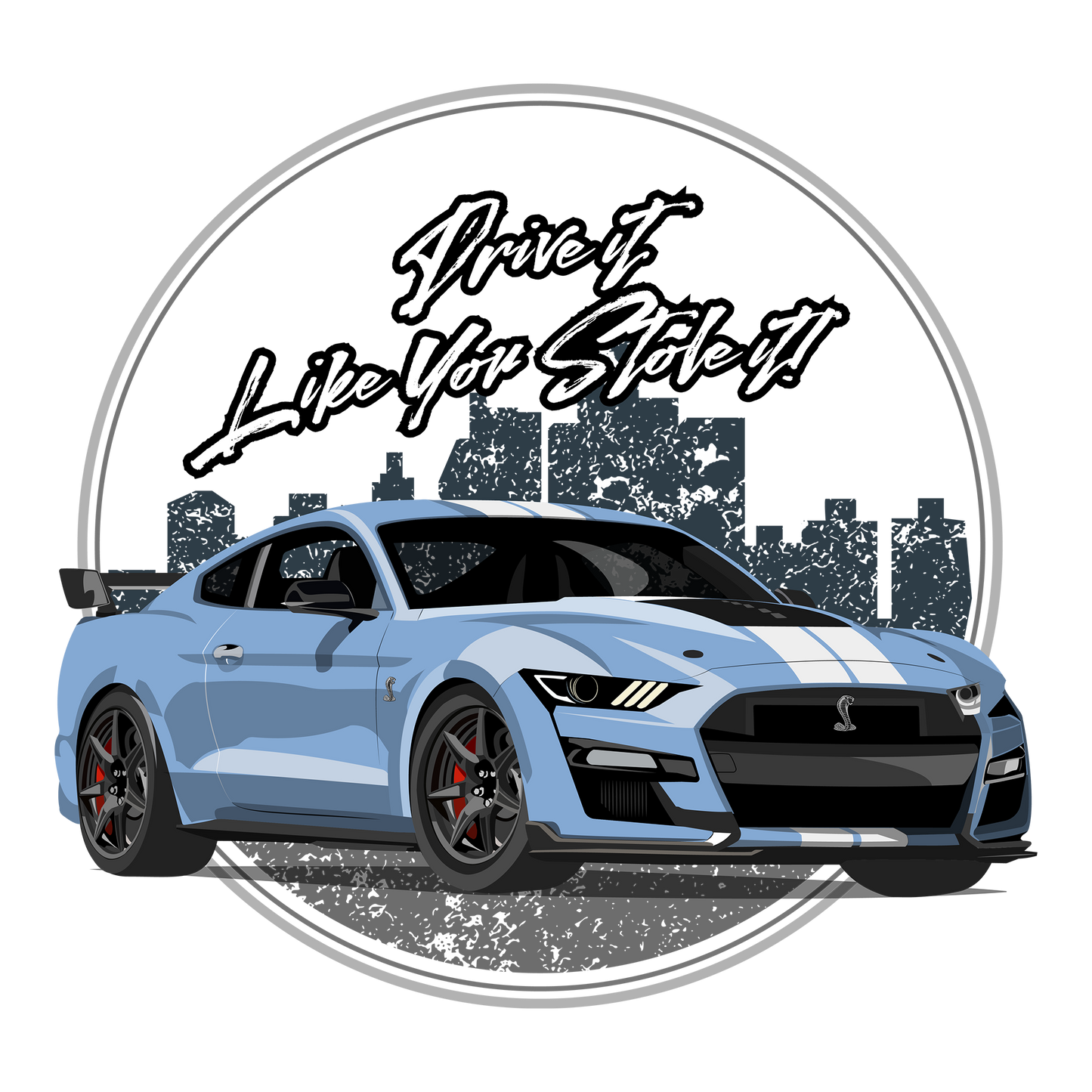 22 Blue Ford Shelby GT500 Heritage Mustang DTF