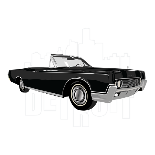 67 Black Lincoln Continental DTF Transfer