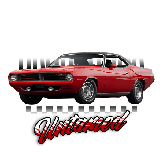 70 Red Plynouth Barracuda DTF Transfer