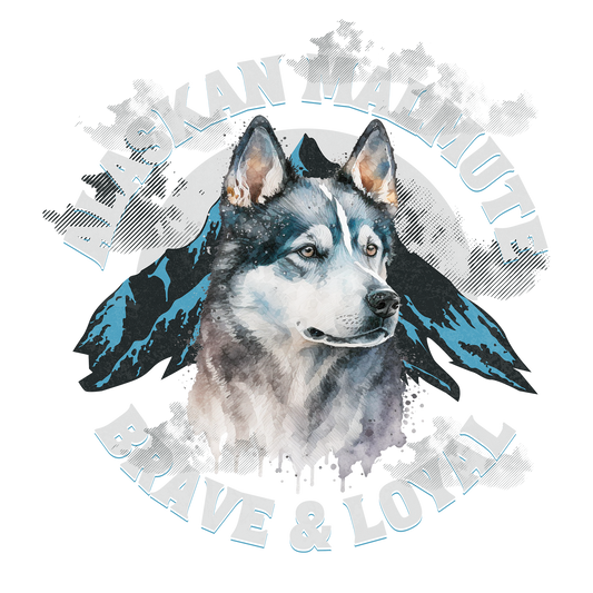 Alaskan Malamute DTF Transfer