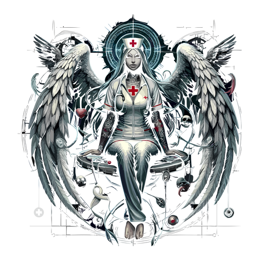 Angel Nurse DTF Transfer