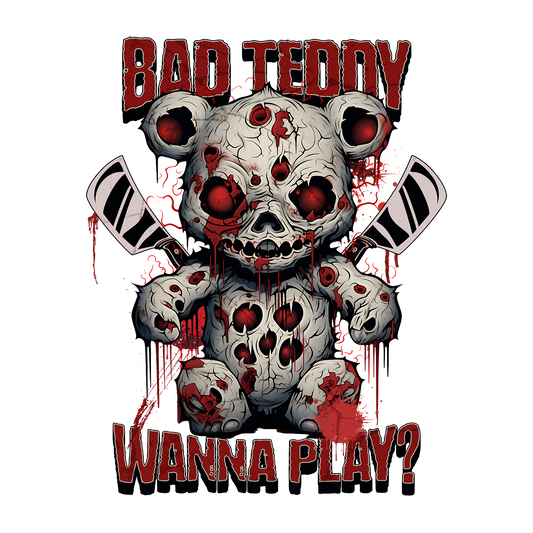 Bad Teddy DTF Transfer