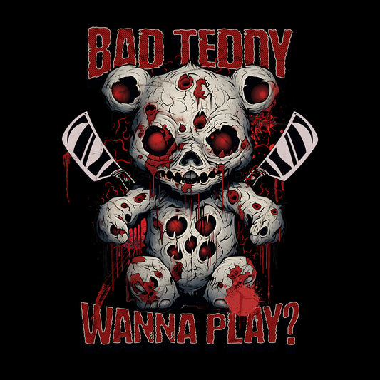 Bad Teddy Black Bella+Canvas T-Shirt