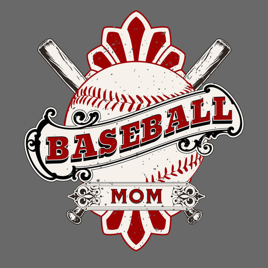 Baseball Mom DTF Design
