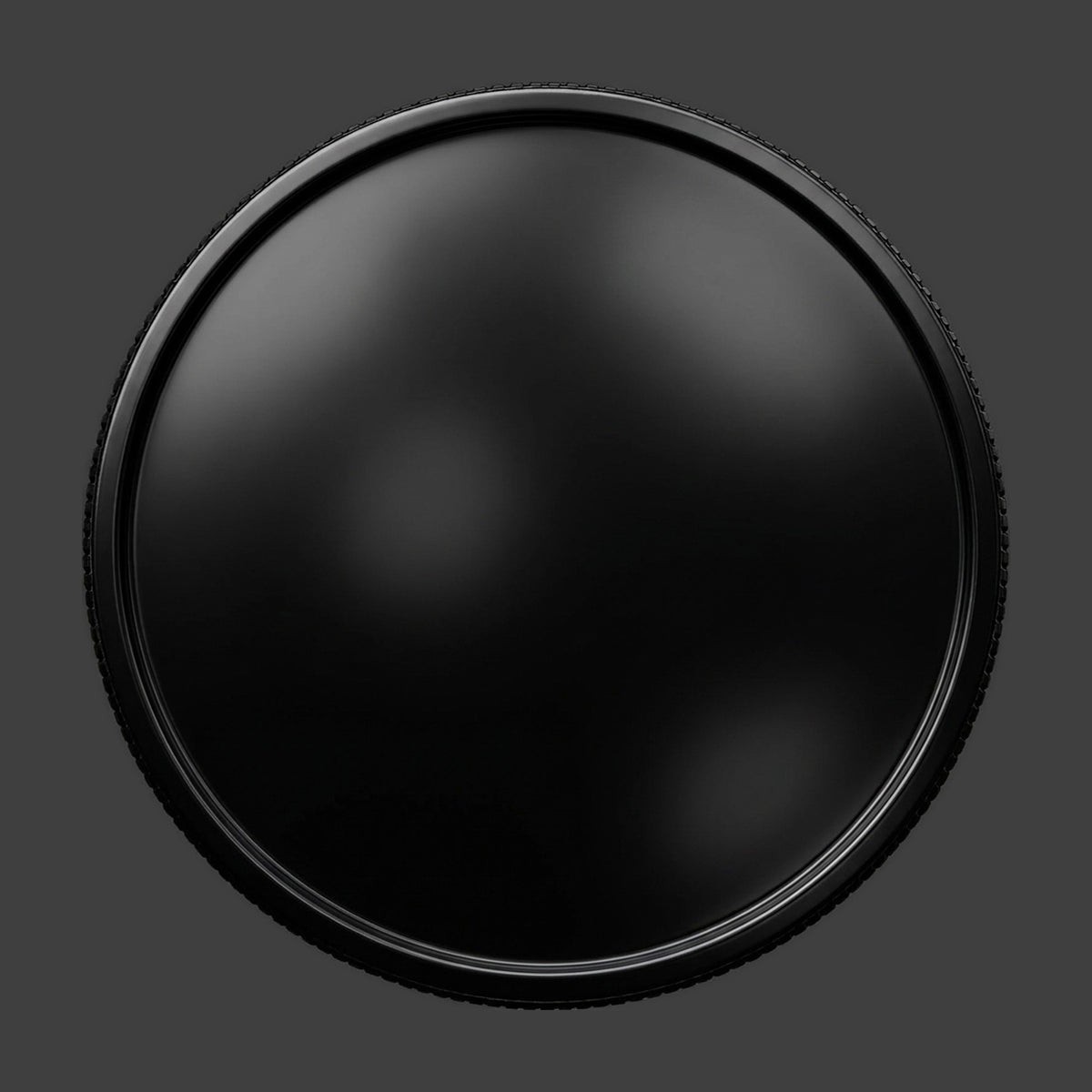 A black reeded blank coin