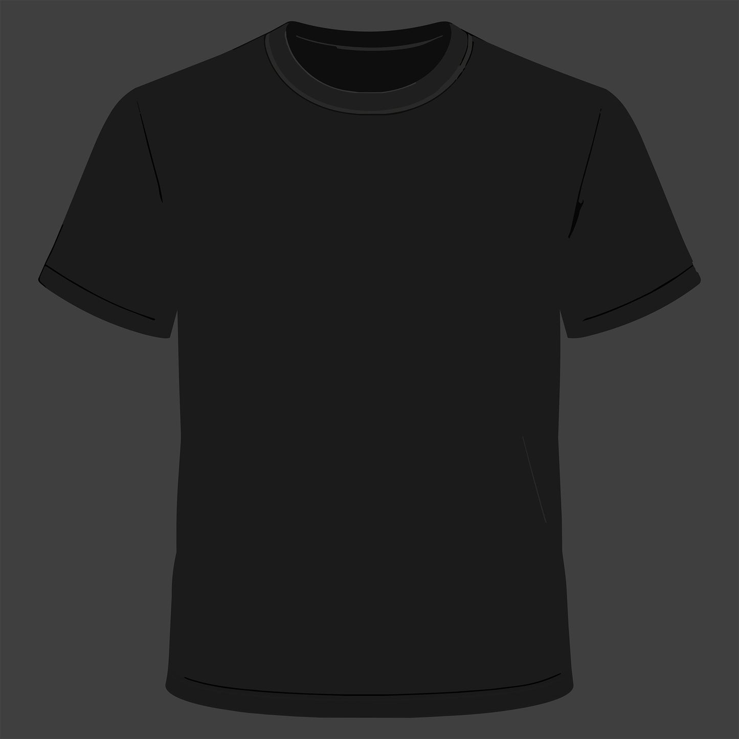 Black T-Shirt Template
