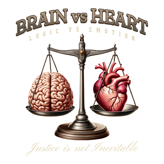 Brain vs Heart DTF Transfer