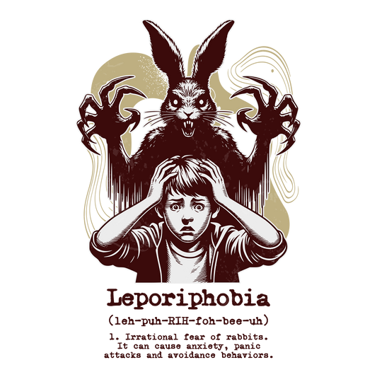 Bunny Scared DTF Transfer