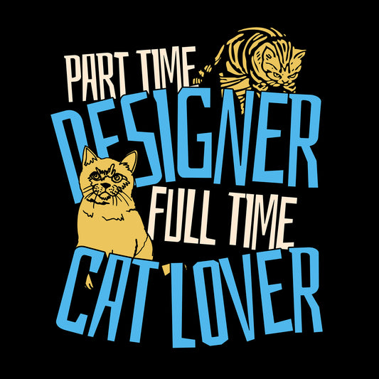 Cat Lover Designer Black Bella+Canvas T-Shirt