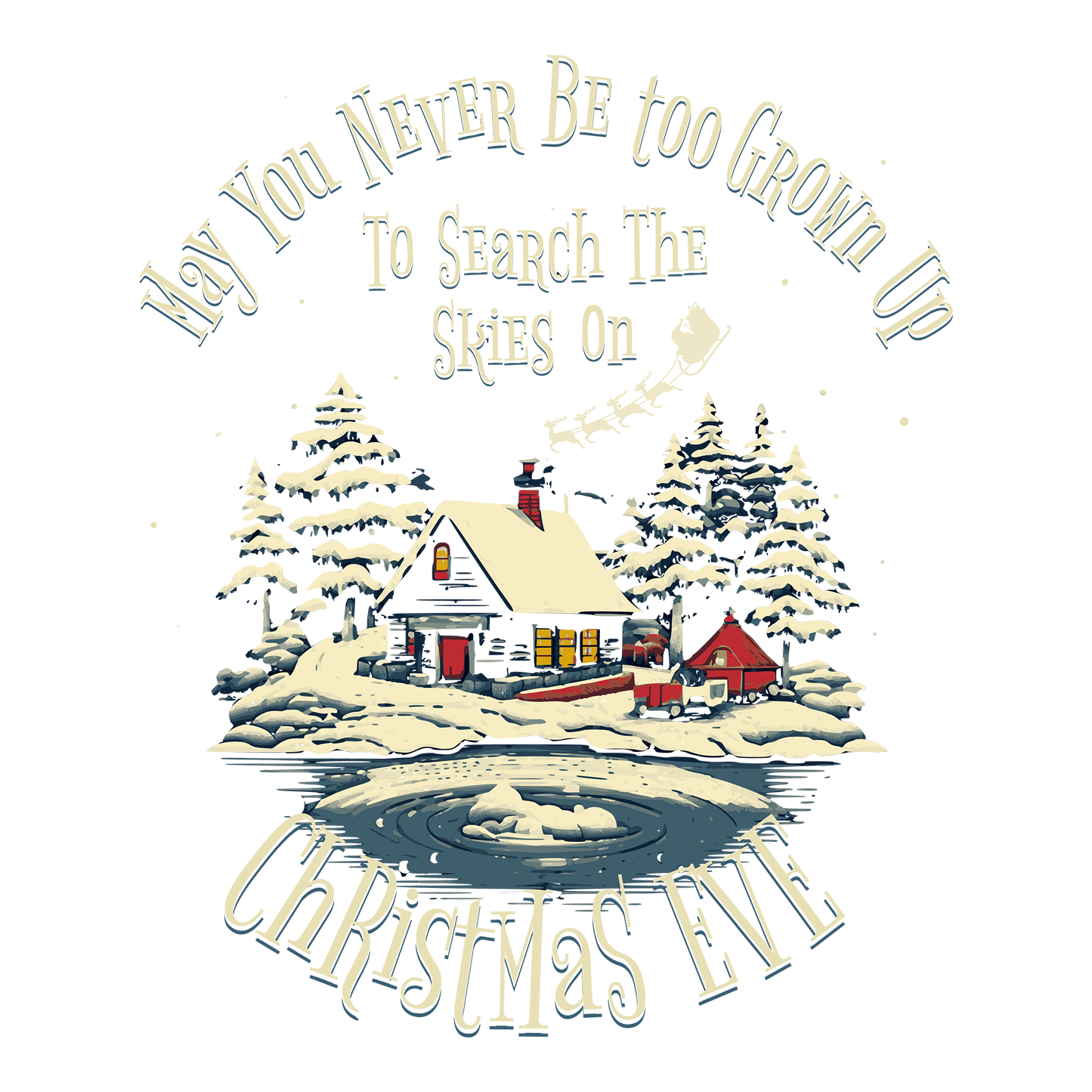Christmas Eve DTF Design