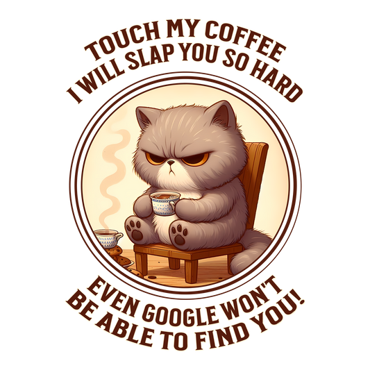 Coffee Cat DTF Transfer