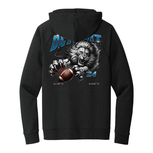 Fear the Den Black Sport-tek Hoodie Front