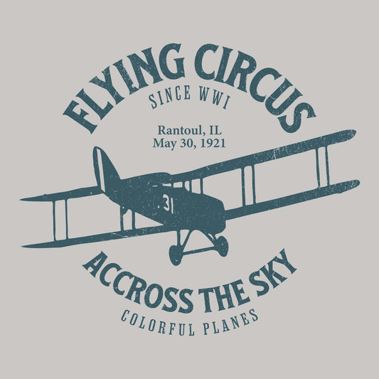 Flying Circus Black Port & Company T-Shirt