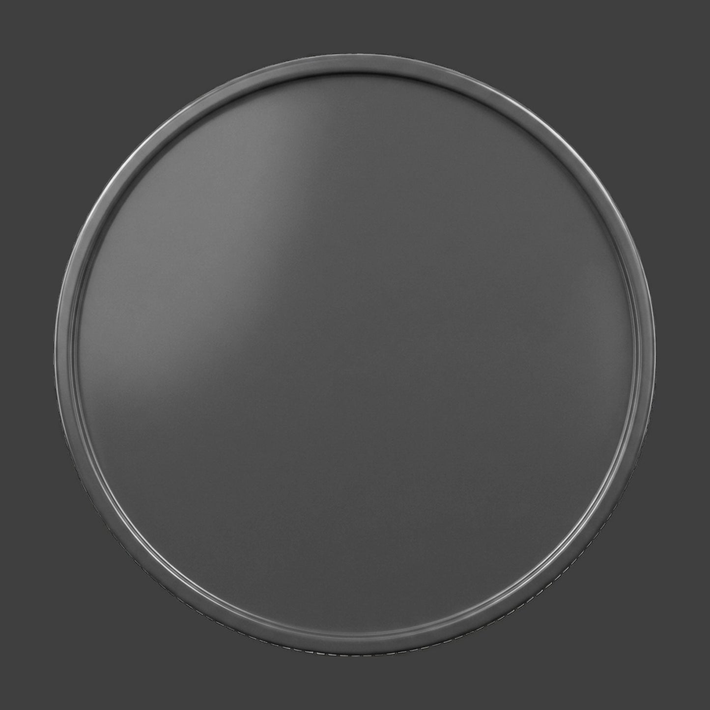 A gray smooth edge blank coin