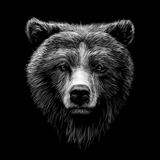 Grizzly Black Bella+Canvas T-Shirt