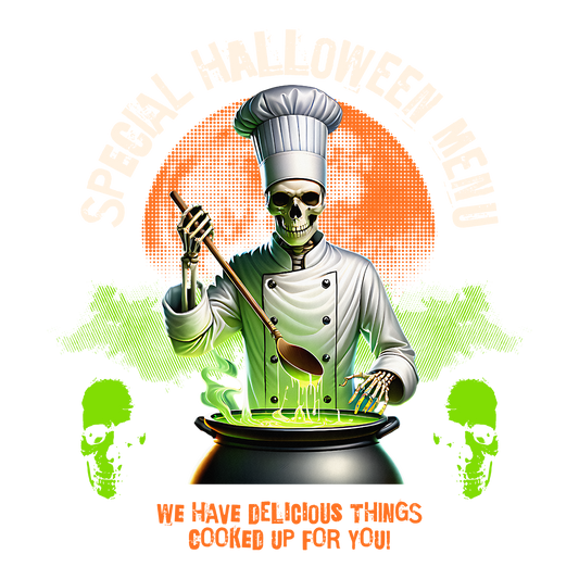 Halloween Menu DTF Transfer