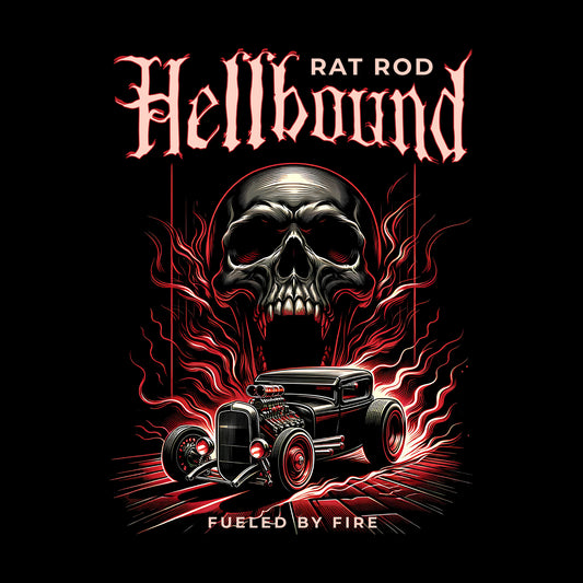 Hellbound Rat Rod Black Next Level T-Shirt