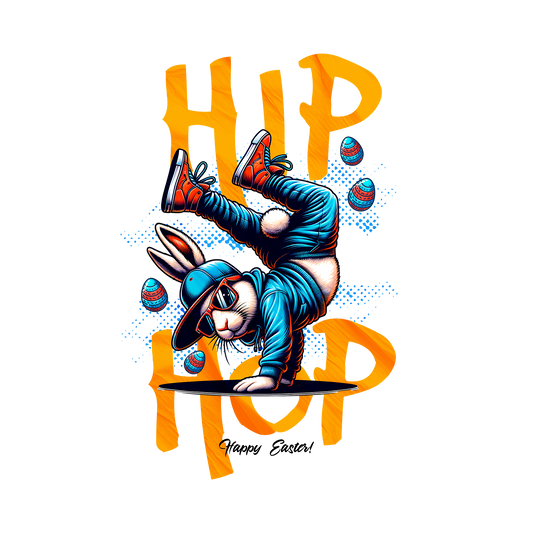 Hip Hop Bunny DTF Transfer