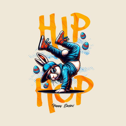 Hip Hop Bunny Black Bella+Canvas T-Shirt