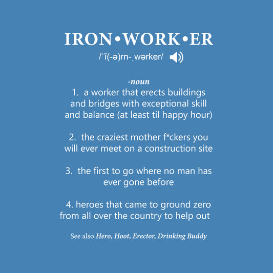Ironworker Cool Blue Bella+Canvas T-Shirt
