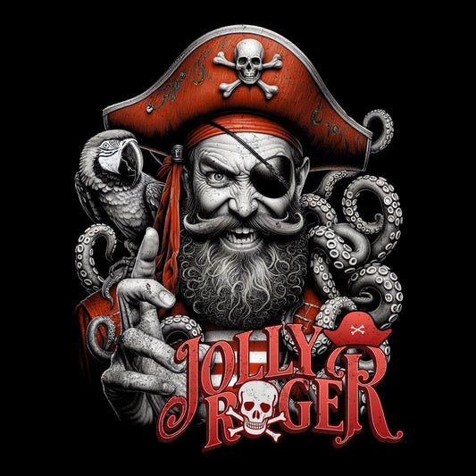 Jolly Roger Black Bella+Canvas T-Shirt