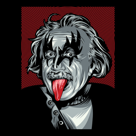 Kiss Einstein Black Port & Company T-hirt