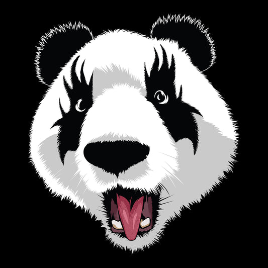 Kiss Panda Port & Company Black T-Shirt