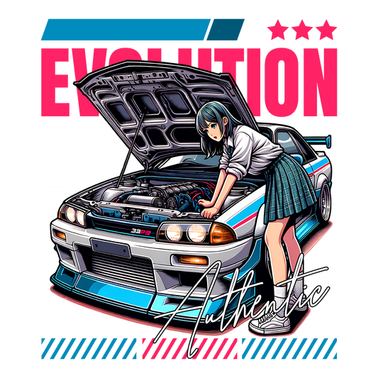 Lancer Evolution DTF Transfer