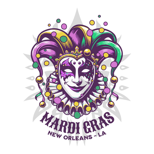 Mardi Gras DTF Transfer