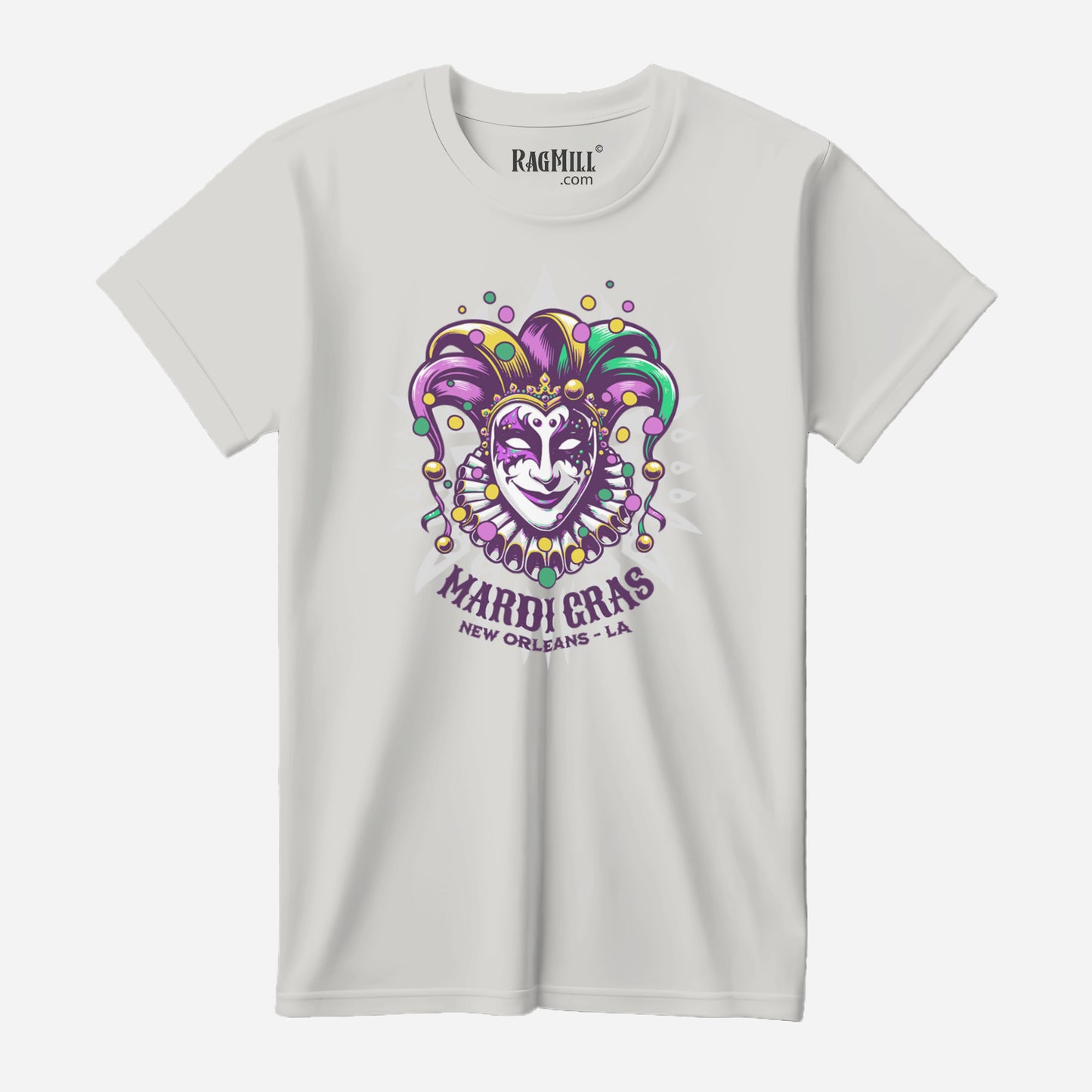 Mardi Gras Silver Bella+Canvas T-Shirt