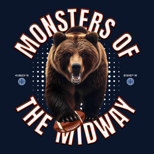 Monters of the Midway Navy Bella+Canvas T-Shirt