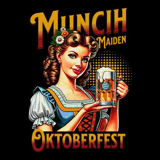 Munich Maiden Oktoberfest Dark Green T-Shirt