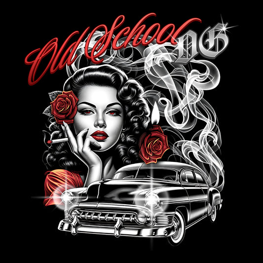 Old School Black Bella+Canvas T-Shirt