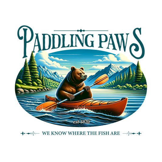 Paddling Paws DTF Transfer