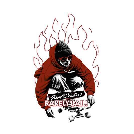 Real Skaters Rarely Bail DTF Transfer