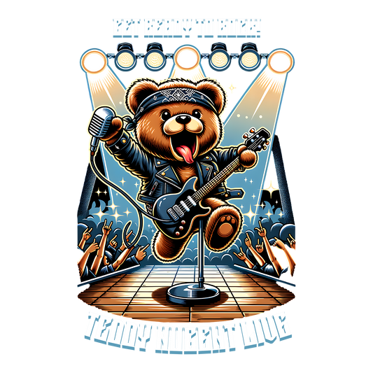 Rockstar Teddy DTF Transfer