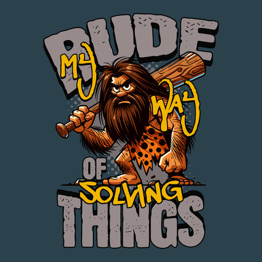 Rude Caveman Athletic Grey Bella+Canvas T-Shirt
