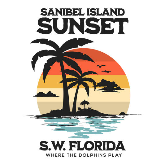 Sanibel Island Sunset DTF Transfer