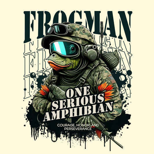Serious Frogman Gold Port & Company T-Shirt