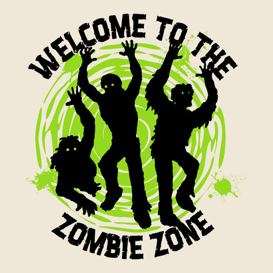 The Zombie Zone Vintage White T-Shirt