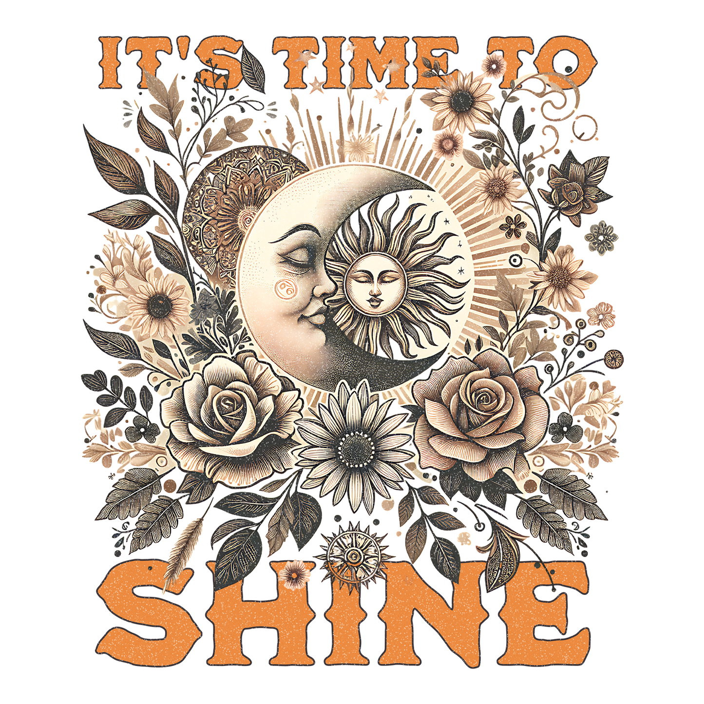 Time to Shine DTF Design