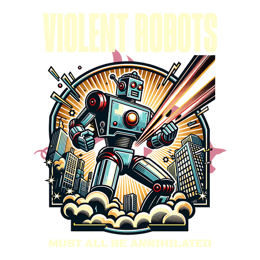 Violent Robots DTF Transfer