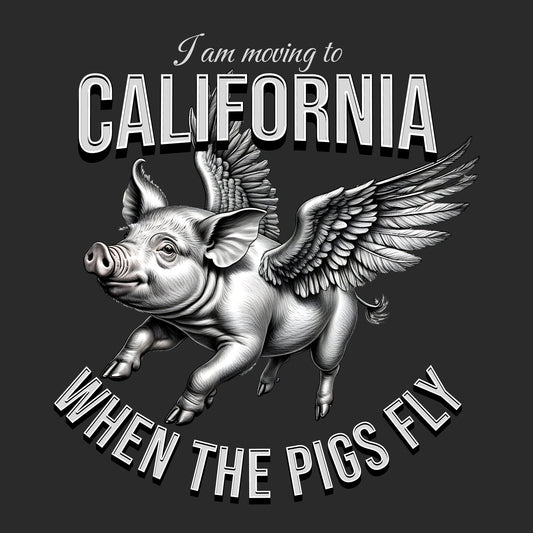 When Pigs Can Fly Gray Bella+Canvas T-Shirt