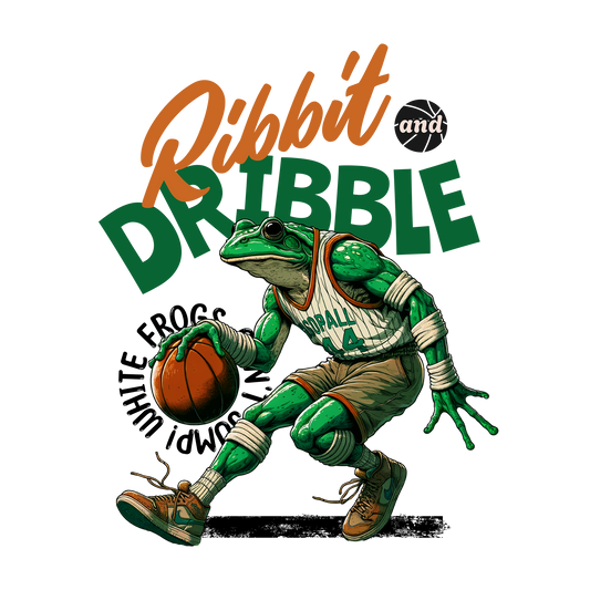 White Frogs Can't Jump DTF Transfer