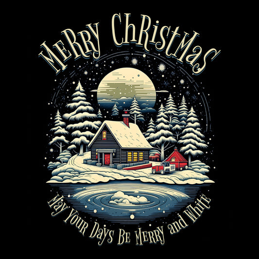 White Christmas Forest Bella Canvas T-Shirt