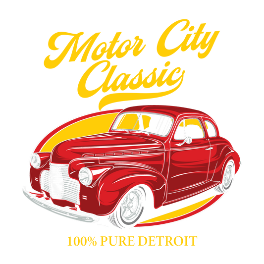 41 Red Chevy Coupe DTF Transfer