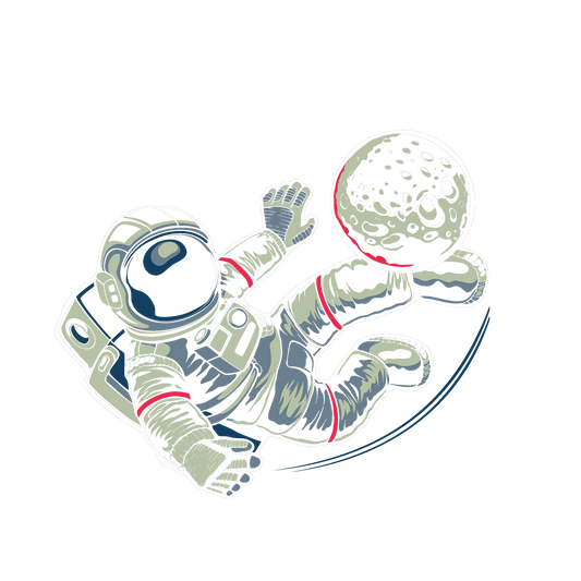 Astronaut Soccer DTF Transfer