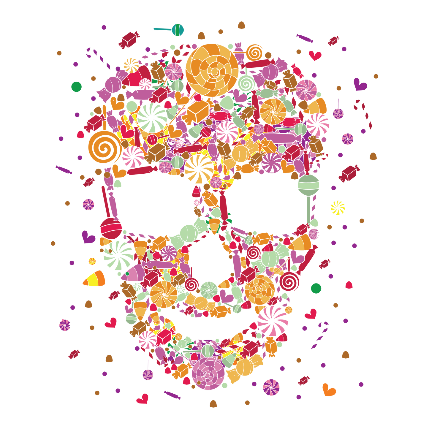 Cadny Skull DTF Design