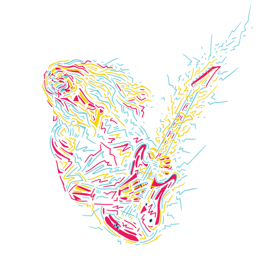 Electric Guitar DTF Transfer
