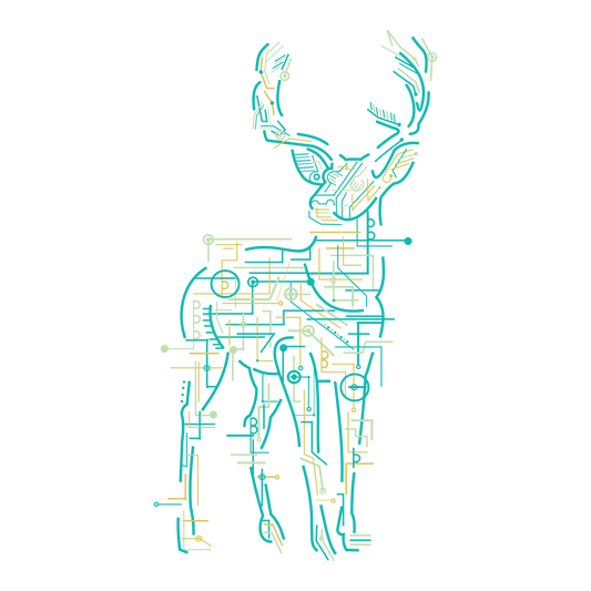 Electronic Deer DTF Transfer